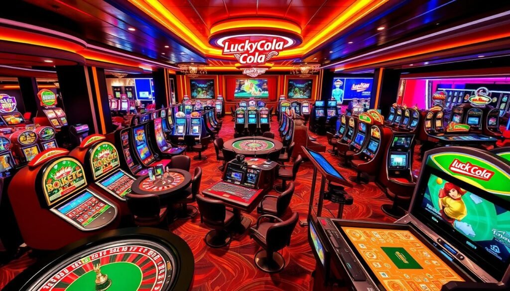 LuckyCola diverse game selection